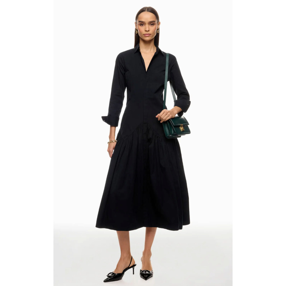 Polo Ralph Lauren Black Long Sleeve Day Dress Size 8